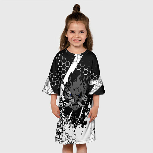 Детское платье Samurai соты краски / 3D-принт – фото 3