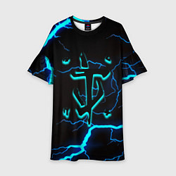 Детское платье Doom молнии неоновые