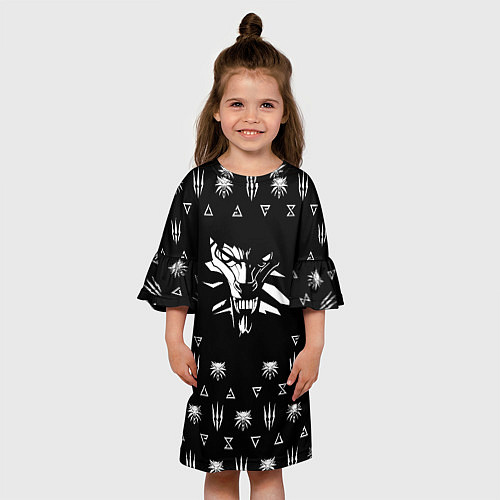 Детское платье Ведьмак логотипы / 3D-принт – фото 3