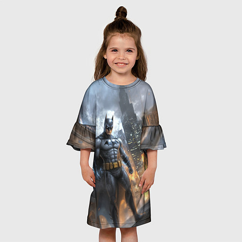 Детское платье Бэтмен - старый стиль / 3D-принт – фото 3
