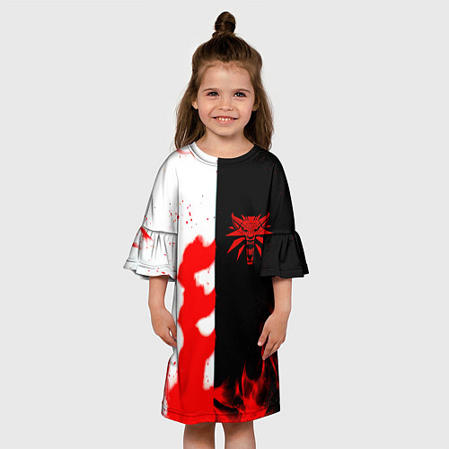Детское платье Ведьмак огненный / 3D-принт – фото 3