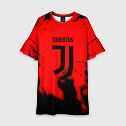 Платье клеш для девочки Ювентус jujym, цвет: 3D-принт