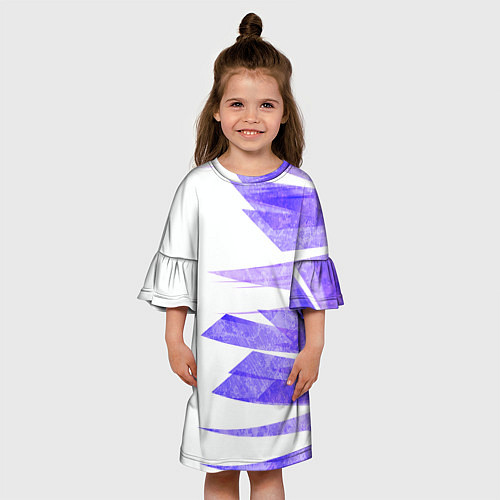 Детское платье Color white purple / 3D-принт – фото 3