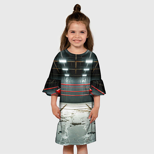Детское платье Красный ринг / 3D-принт – фото 3