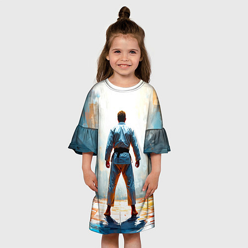 Детское платье Дзюдоист / 3D-принт – фото 3