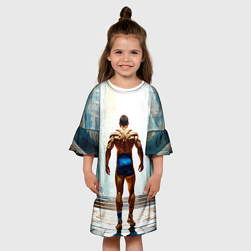 Детское платье Греко-римский борец / 3D-принт – фото 3