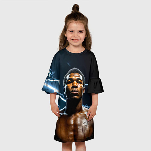 Детское платье Мухаммед Али и молния / 3D-принт – фото 3
