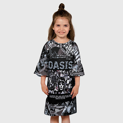 Детское платье Oasis на фоне гитар / 3D-принт – фото 3