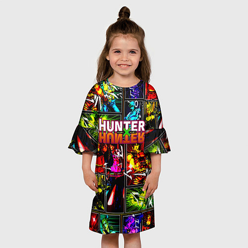 Детское платье Hunter x hunter neon anime / 3D-принт – фото 3
