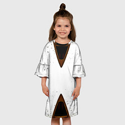Платье клеш для девочки Лодочные носы, цвет: 3D-принт — фото 2