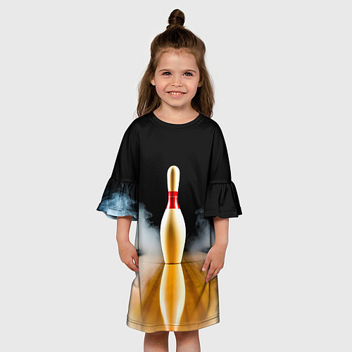 Детское платье Кегля в белом дыму / 3D-принт – фото 3