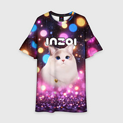 Детское платье Inzoi кошечка и логотип