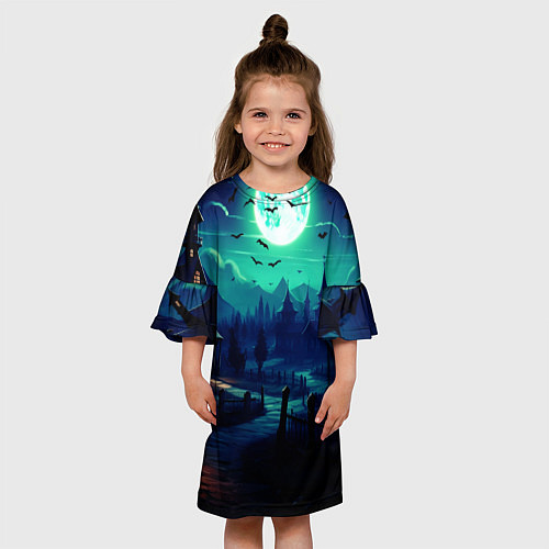 Детское платье Day of the Dead - Хэллоуин / 3D-принт – фото 3