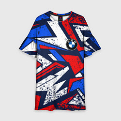 Платье клеш для девочки BMW - m colors, цвет: 3D-принт