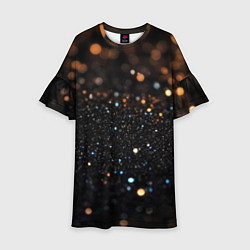 Детское платье Черный текстурный фон