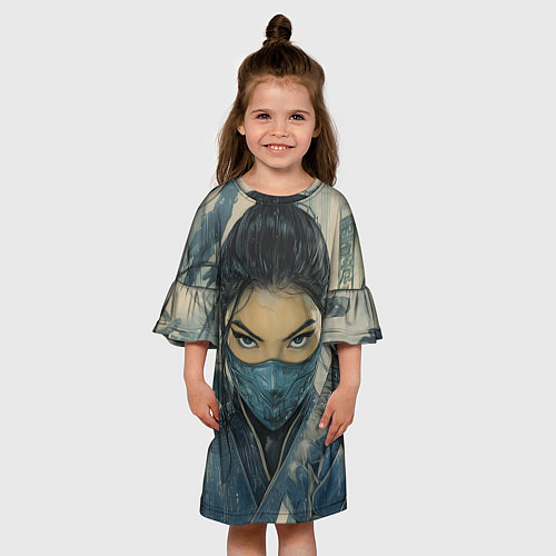 Детское платье Китана крупный портрет / 3D-принт – фото 3