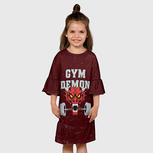 Детское платье Gym demon / 3D-принт – фото 3