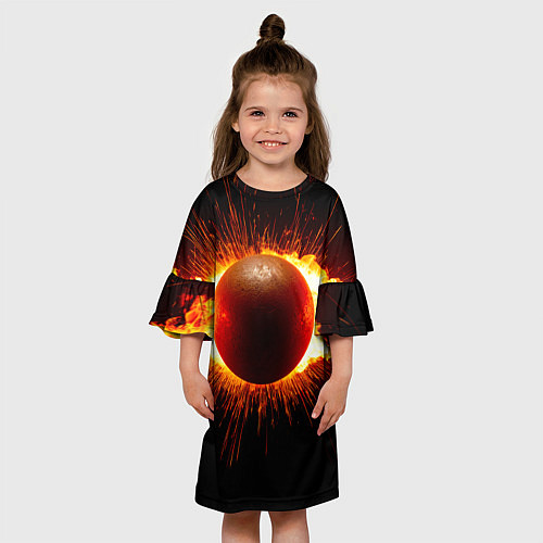 Детское платье Ядро для талкания в огне / 3D-принт – фото 3