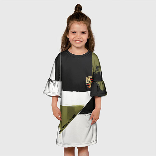 Детское платье Porsche эмблема / 3D-принт – фото 3