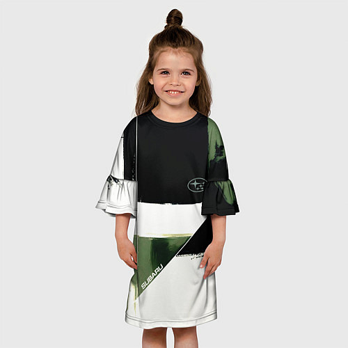 Детское платье Subaru эмблема / 3D-принт – фото 3