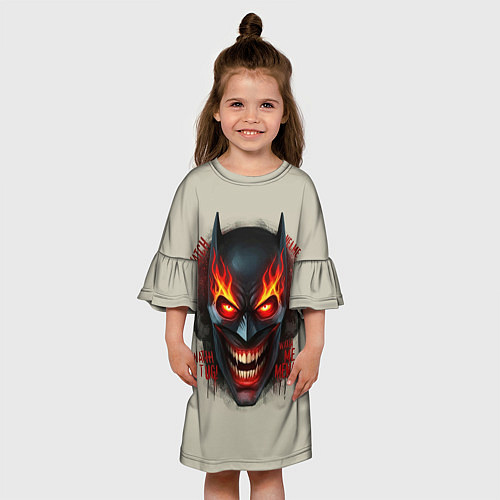 Детское платье Огенный Бэтмент / 3D-принт – фото 3