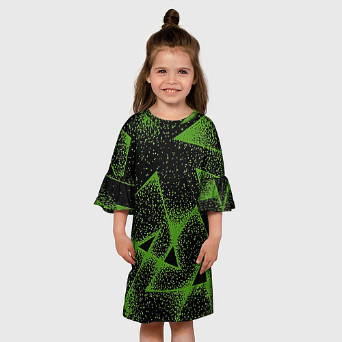Детское платье Triangles with dots / 3D-принт – фото 3
