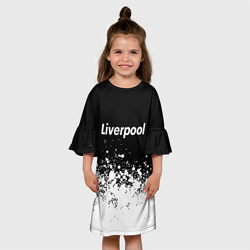 Детское платье Liverpool краски белые / 3D-принт – фото 3