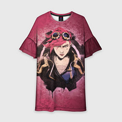 Платье клеш для девочки Вай Аркейн, цвет: 3D-принт