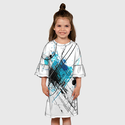 Детское платье Абстракция цвета / 3D-принт – фото 3
