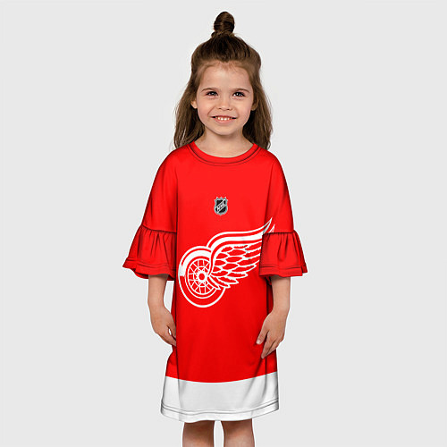 Детское платье Detroit Red Wings red / 3D-принт – фото 3