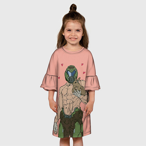 Детское платье Палач рока с кроликом / 3D-принт – фото 3