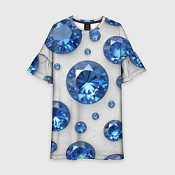 Детское платье Россыпь сапфиров