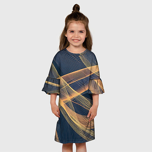 Детское платье Световые волны / 3D-принт – фото 3