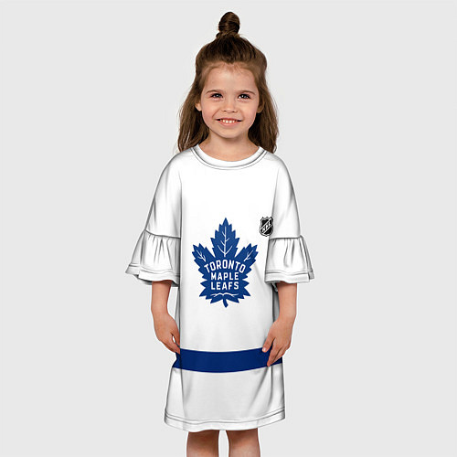 Детское платье Торонто Мейпл Лифс - хоккейная команда / 3D-принт – фото 3