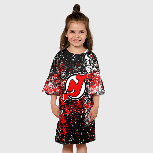 Детское платье New Jersey Devils NHL black / 3D-принт – фото 3