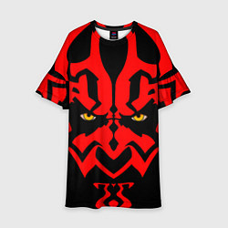 Платье клеш для девочки Лицо Дарт Мола, цвет: 3D-принт