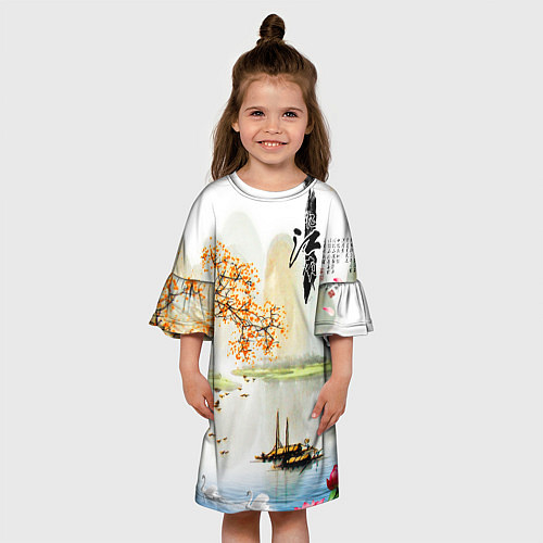 Детское платье China Landscape / 3D-принт – фото 3