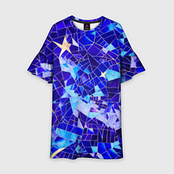 Платье клеш для девочки Небо-Звезды, цвет: 3D-принт