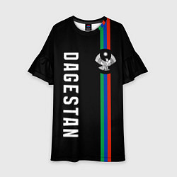 Платье клеш для девочки Республика - Дагестан, цвет: 3D-принт