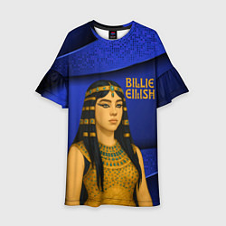 Платье клеш для девочки Билли Айлиш в образе фараона, цвет: 3D-принт