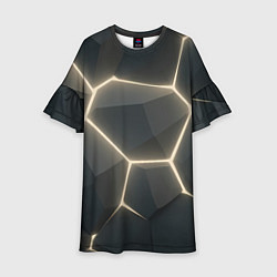 Детское платье Объемные серые плиты