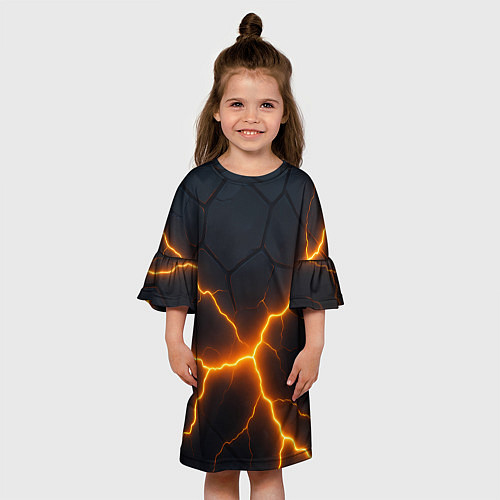 Детское платье Молнии и черные плиты / 3D-принт – фото 3