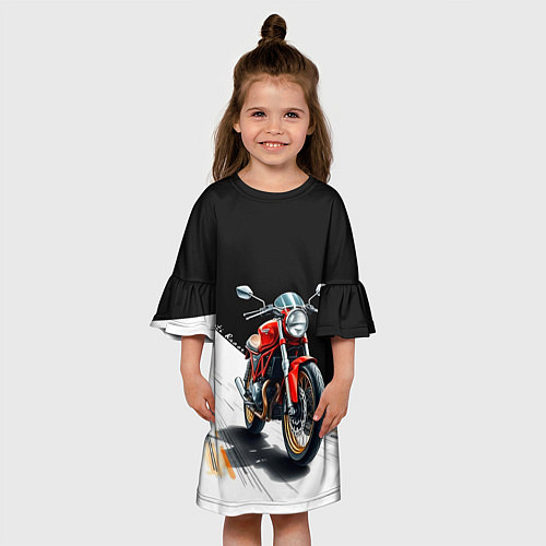 Детское платье Ducati Racer / 3D-принт – фото 3