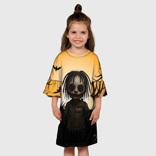Детское платье Bones кукла Вуду / 3D-принт – фото 3