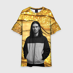 Платье клеш для девочки Bones в спортивках, цвет: 3D-принт