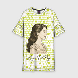 Платье клеш для девочки Lana Del Rey в ретро стиле, цвет: 3D-принт