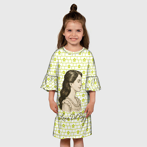 Детское платье Lana Del Rey в ретро стиле / 3D-принт – фото 3