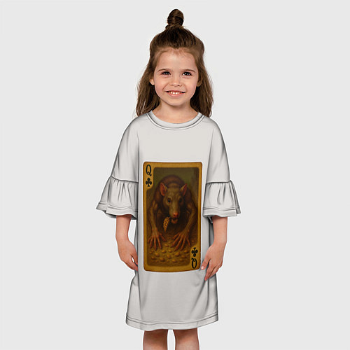 Детское платье Лариса: дама треф / 3D-принт – фото 3