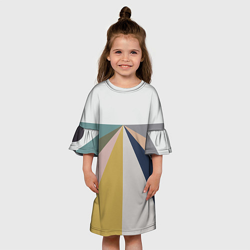 Детское платье Черное солнце красная луна / 3D-принт – фото 3