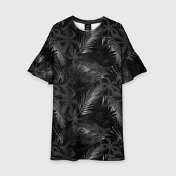 Детское платье Palm black and white